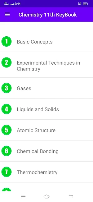 Chemistry 11th KeyBook Screenshot 2