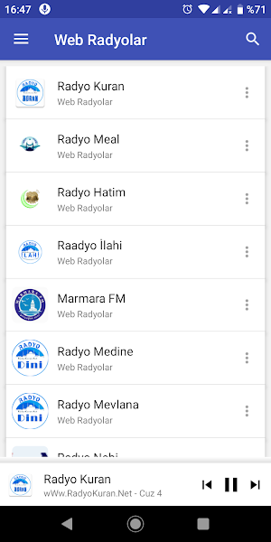 Dini Radyolar - İslami Radyo Screenshot 1