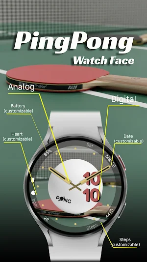 PingPong - Watch Face Screenshot 1