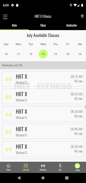 HIIT X Fitness Screenshot 2