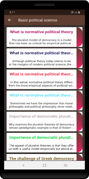 Basic political theory Screenshot 0
