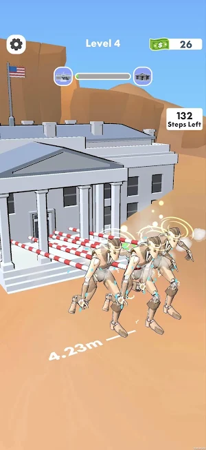 Robot Pulling House Screenshot 0
