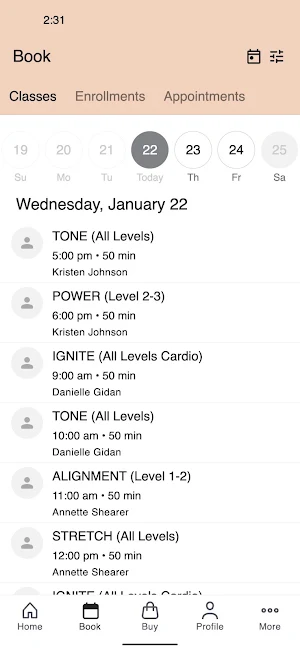 Lifestyle Pilates Screenshot 1