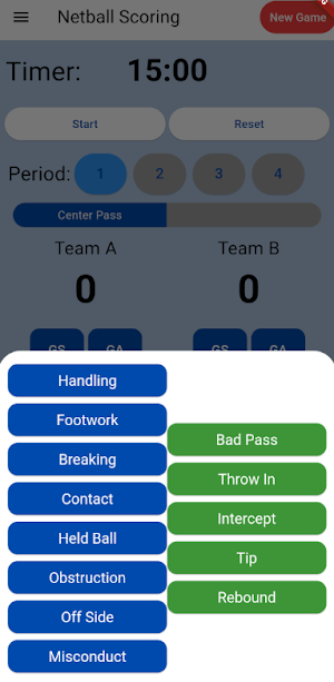 Netball Buddy Screenshot 1