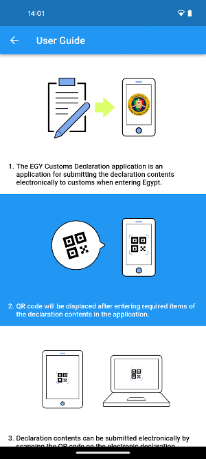 EGY Customs Declaration App. Screenshot 0