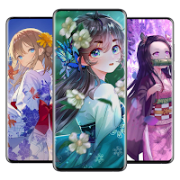 Kimono Anime Girl Wallpaper HD