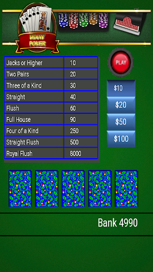 Five Card Draw Poker - Free Screenshot 2