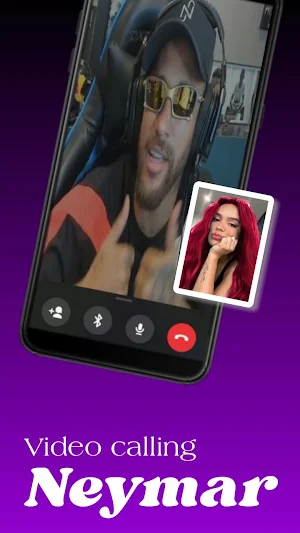 Neymar Fake Video call Chat Screenshot 1