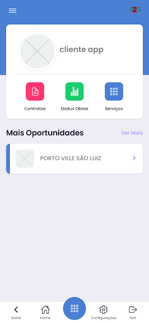 P2S - Área do cliente Screenshot 1