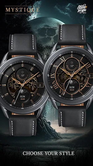 S4U Mystique - Gold watch face Screenshot 1