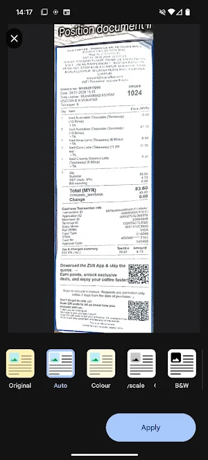 CodeSpace OCR Scanner Screenshot 3