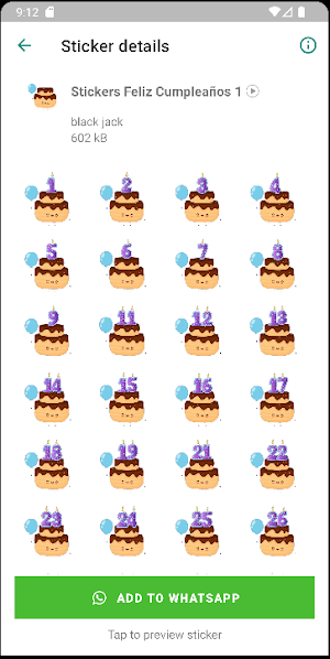 Stickers de Feliz Cumpleaños Screenshot 1