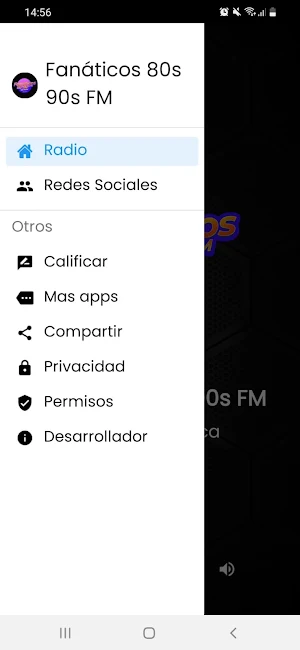 Fanaticos 80s 90s FM Screenshot 2