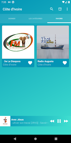 Ivory Coast radios online Screenshot 2