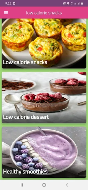 Low calorie snacks Screenshot 2