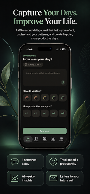 Journal, Daily Diary: ClearDay Screenshot 0