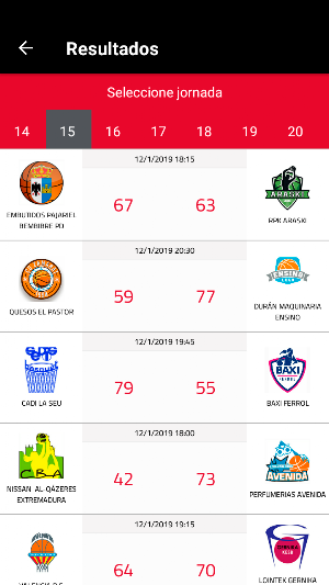 FEB Livescore Screenshot 3