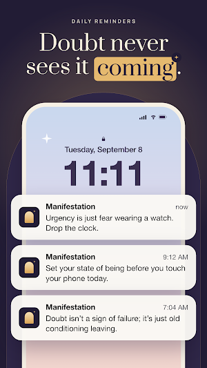 Daily Manifestation Messages Screenshot 1