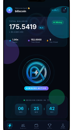 Bilix: Mine & Earn Screenshot 0