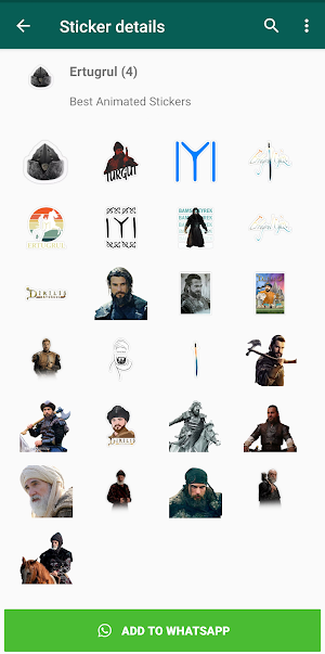 WAStickerApps - Ertugrul Stickers for WhatsApp Screenshot 3