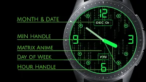Animated Matrix - Watch Face Screenshot 1