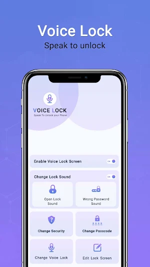Voice Lock Screen - PIN Lock Screenshot 1