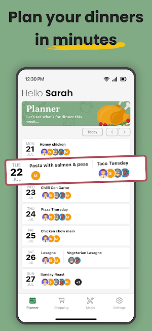 ForkCast - Meal & Grocery Plan Screenshot 0