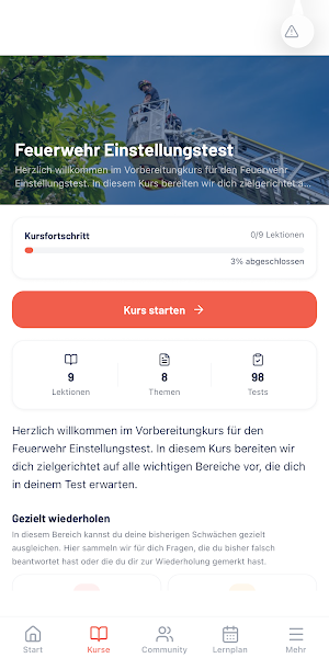 Feuerwehr Einstellungstest Screenshot 0