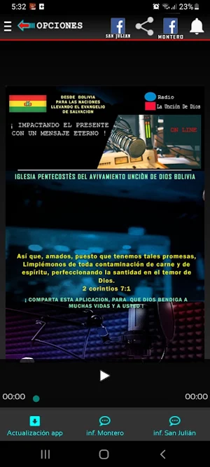 Radio La Uncion De Dios Screenshot 1