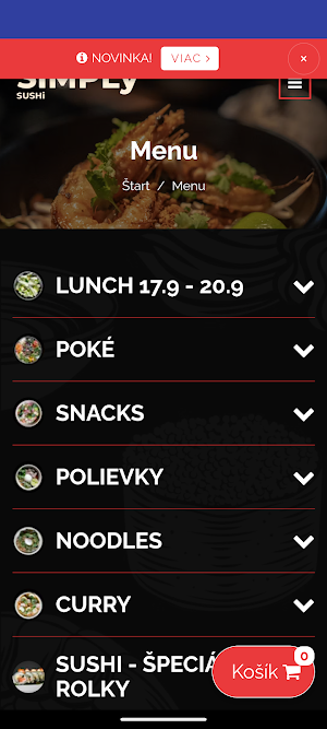 Simply Sushi Trnava Screenshot 0