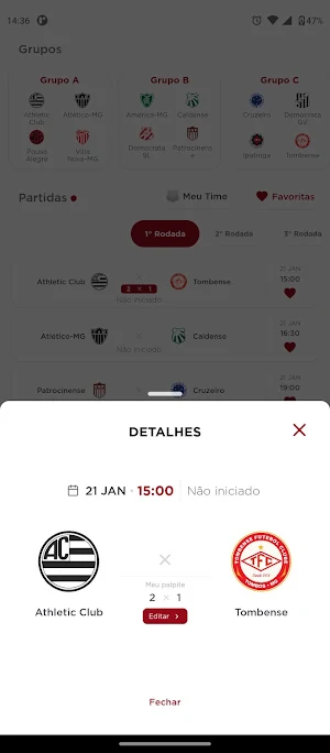 Mineiro 2023 Jogos & Tabela Screenshot 1