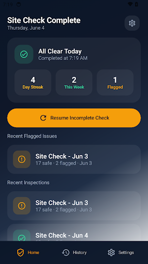 Job Site Safety Checklist Screenshot 1