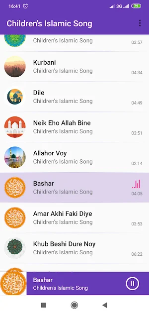 Children's Islamic Song Screenshot 2