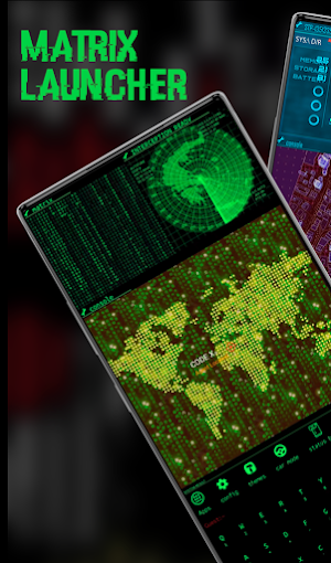 Hacker Matrix Launcher Screenshot 0