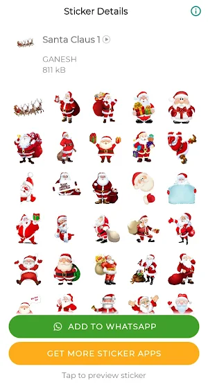 Santa Claus Stickers Screenshot 2