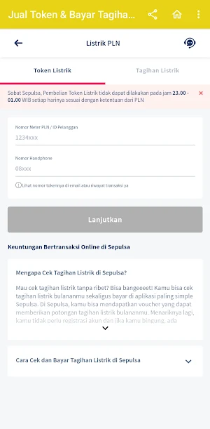 Cek Tagihan Listrik Bulanan Screenshot 1