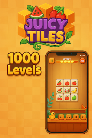Juicy Tiles: Match 3 Puzzle Screenshot 1