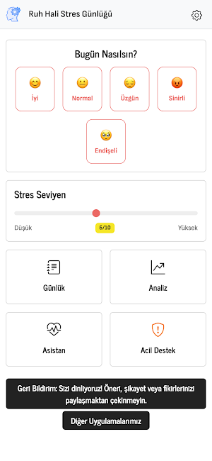 Ruh Hali Stres Günlüğü Screenshot 0