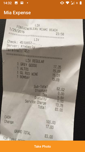 Mia Expense Screenshot 2