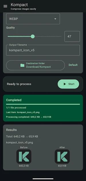 Kompact - Image converter Screenshot 3