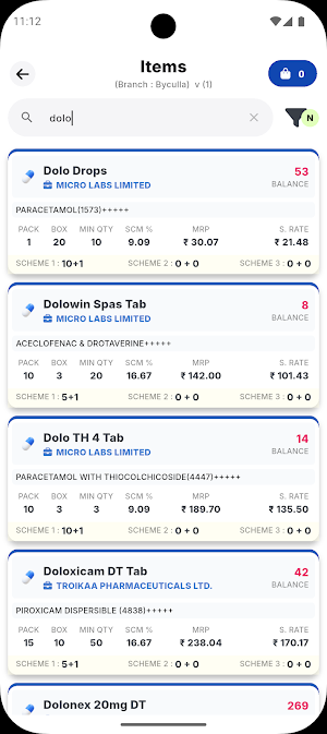 Meher Retail Order Screenshot 2