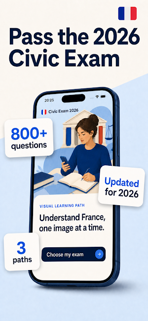 French Civic Exam 2026 Screenshot 1