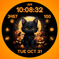 AZ267 Halloween Cat