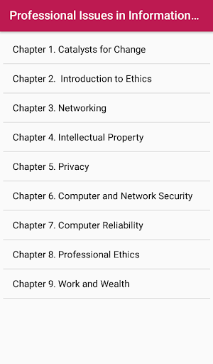 Professional Issues in Information System Screenshot 0