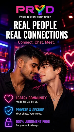Pryd: Gay Chat & LGBTQ+ Dating Screenshot 0