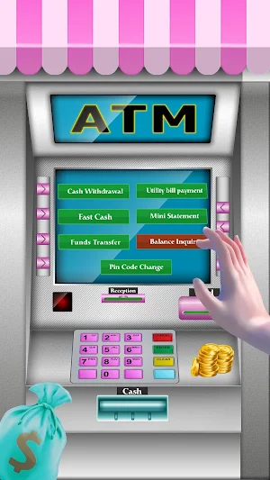 Learn ATM & Vending Machine: Credit Card Simulator Screenshot 1