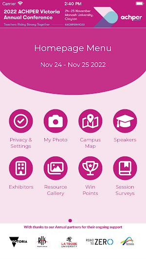 ACHPER 2022 Screenshot 1