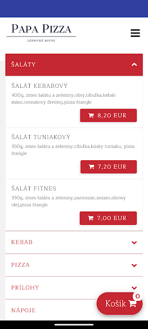 Papa Pizza Ledincke Rovne Screenshot 0