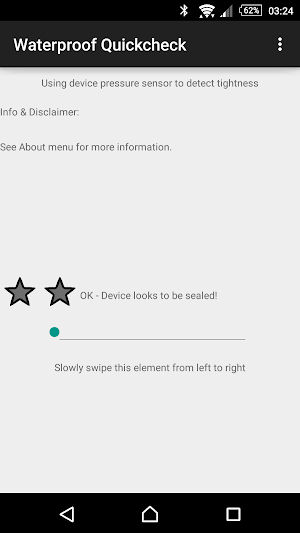 Waterproof Quickcheck Screenshot 0