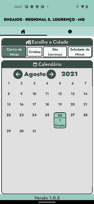 CCB Ensaios Lourenço MG Screenshot 2